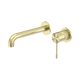 Nero Opal Wall Basin/Bath Mixer Separate Back Plate 260Mm Brushed Gold
