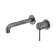 Nero Opal Wall Basin/Bath Mixer Separate Back Plate 260Mm Graphite