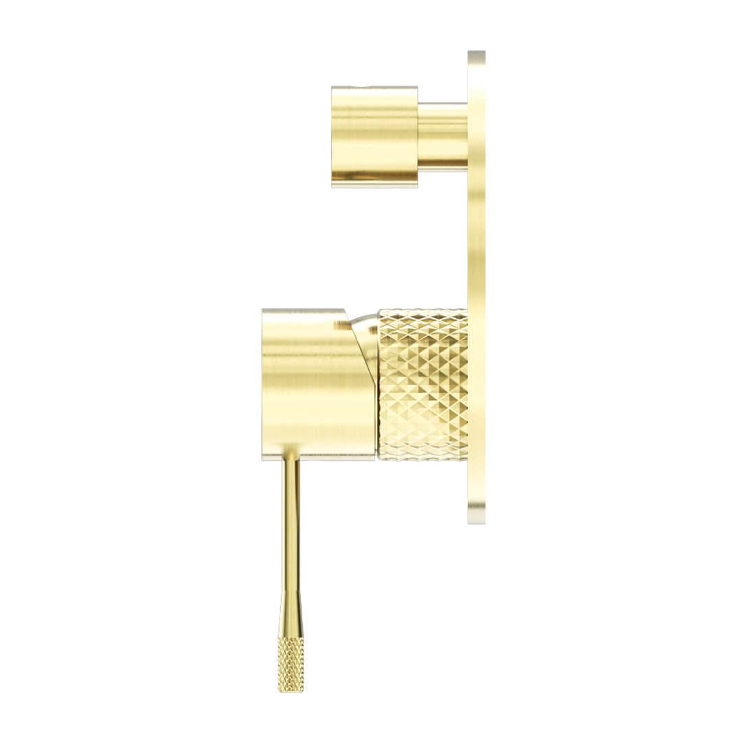 Opal Shower Mixer With Divertor Brushed Gold