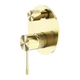Nero Opal Shower Mixer With Divertor Brushed Gold