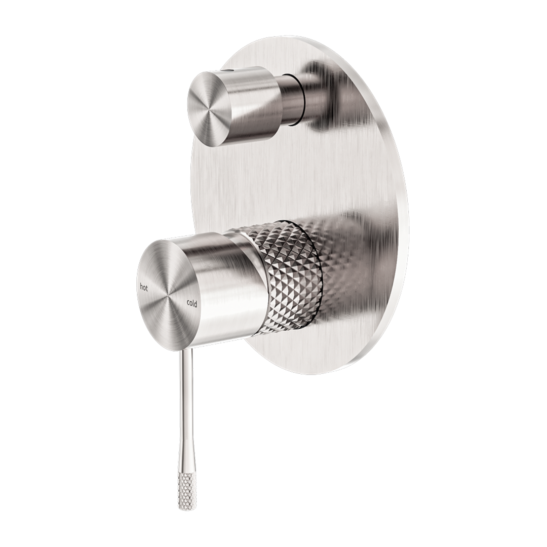 Opal Shower Mixer With Divertor Brushed Nickel