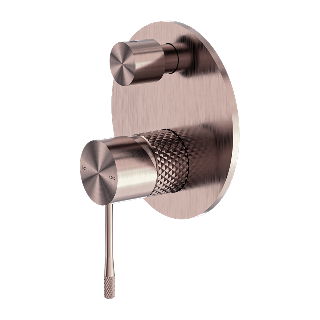 Opal Shower Mixer With Divertor Brushed Bronze