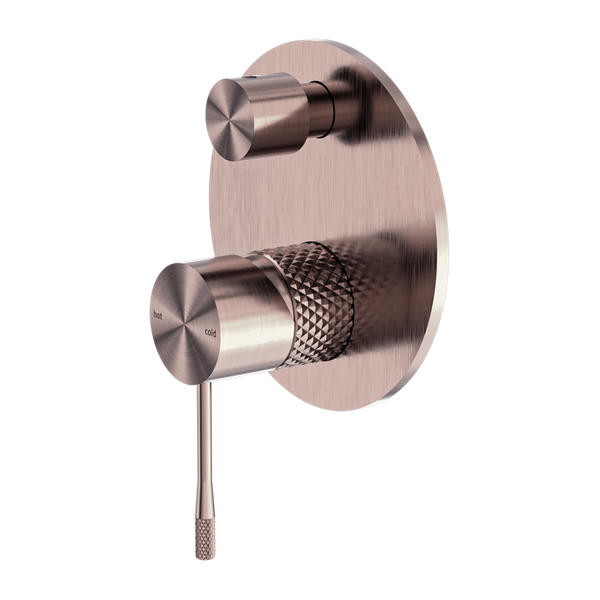 Nero Opal Shower Mixer With Divertor Brushed Bronze