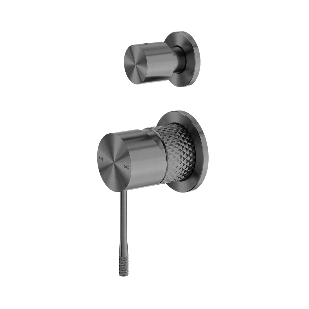 Nero Opal Shower Mixer With Diverter Separate Plate Graphite