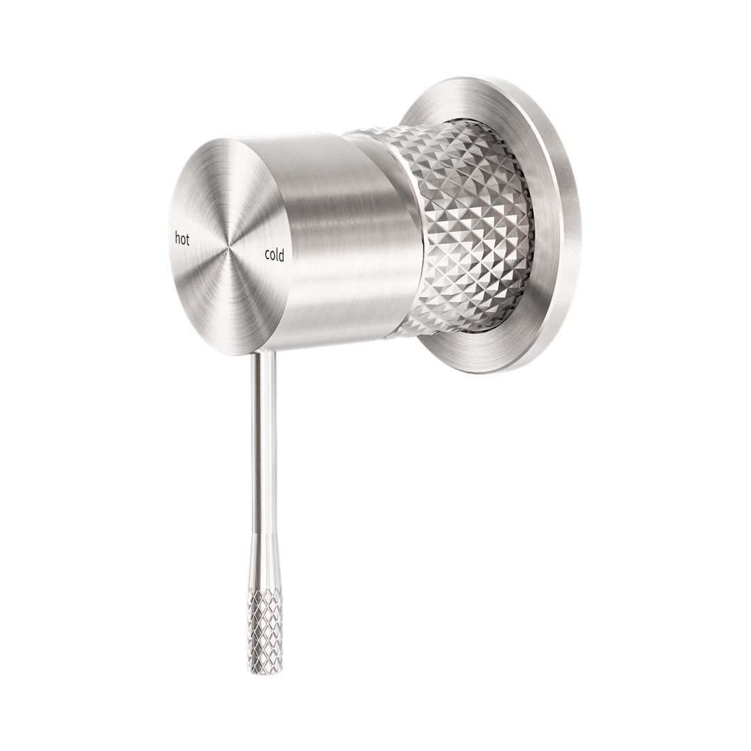 Nero Opal Shower Mixer 60Mm Plate Brushed Nickel