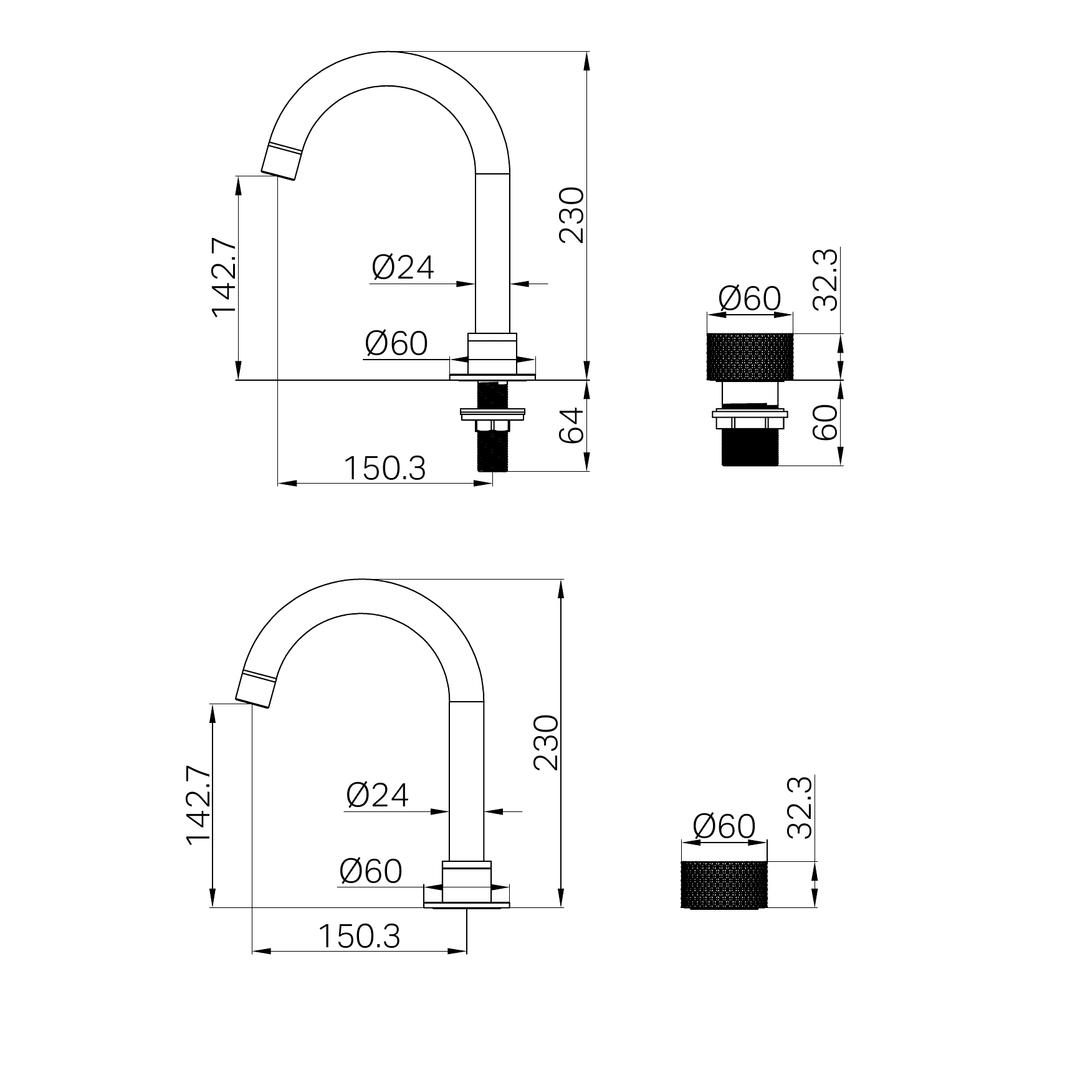 Nero Opal Progressive Basin Set Brushed Nickel