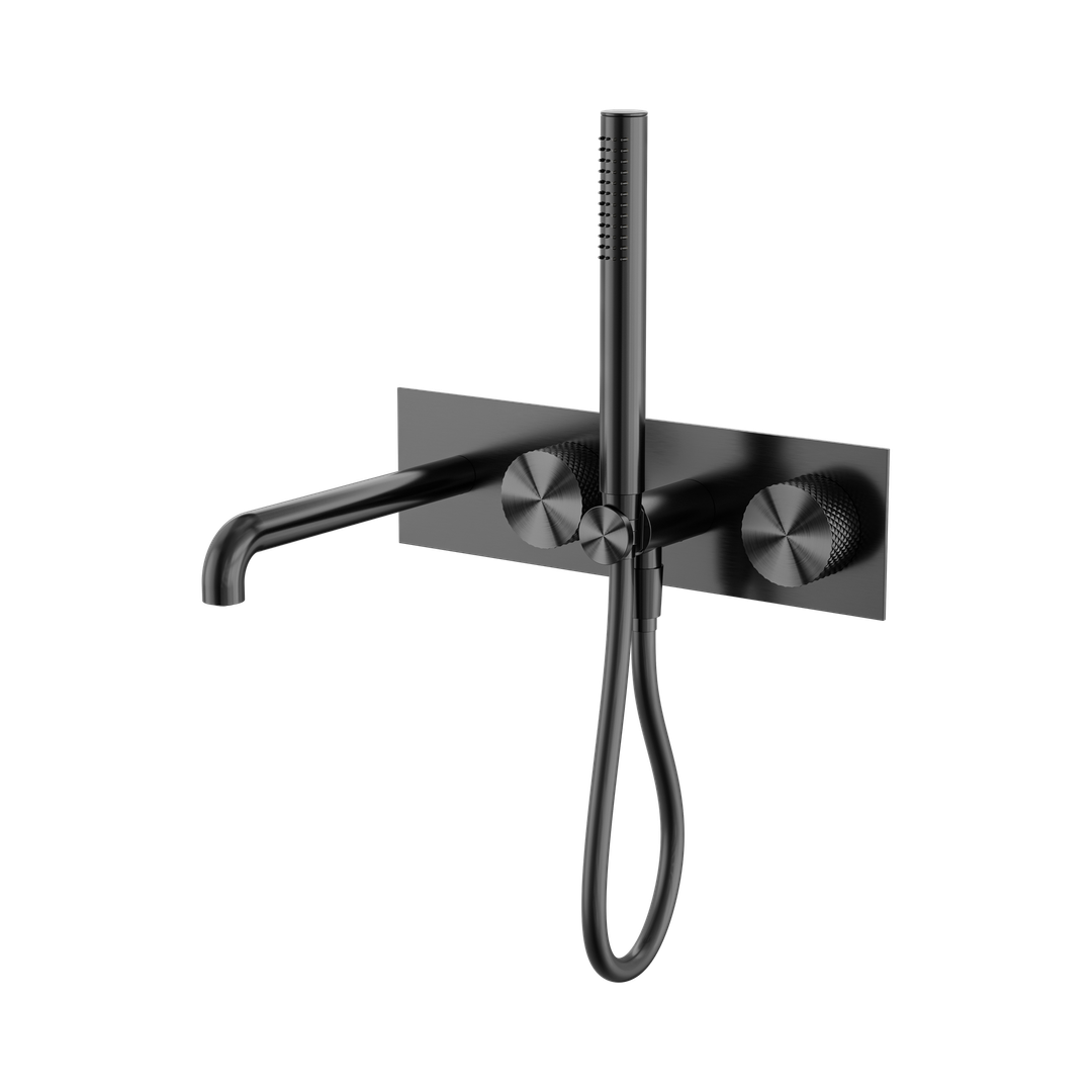 Opal Progressive Nero Shower System With Spout 230Mm - Graphite