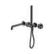 Opal Progressive Nero Shower System Separate Plate With Spout 230Mm - Graphite