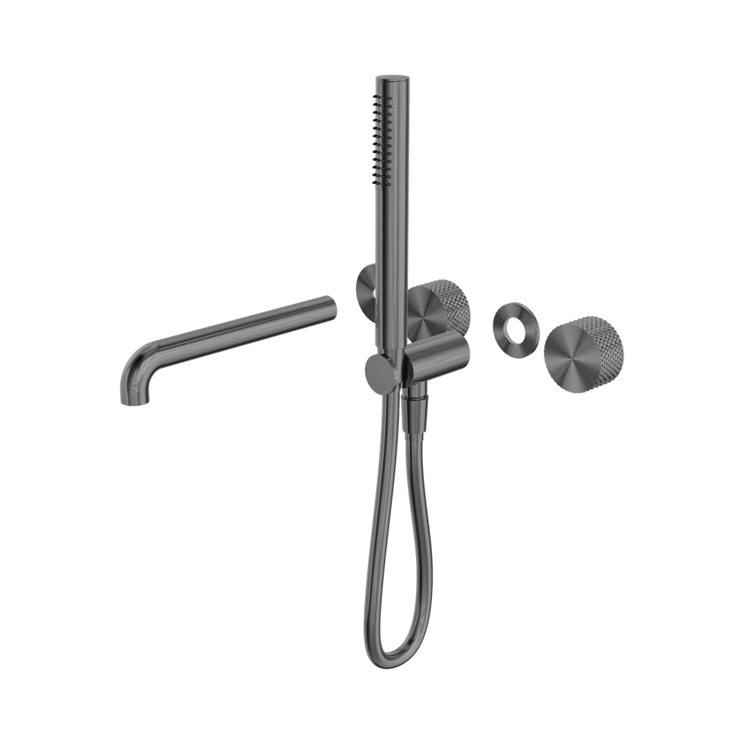 Nero Opal Progressive Shower System Separate Plate & Spout 230Mm Trim Kits Only Graphite