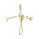 Nero Opal Progressive Shower System Sep. Plate C/W Spout 250mm Brushed Gold Trim Kit Only