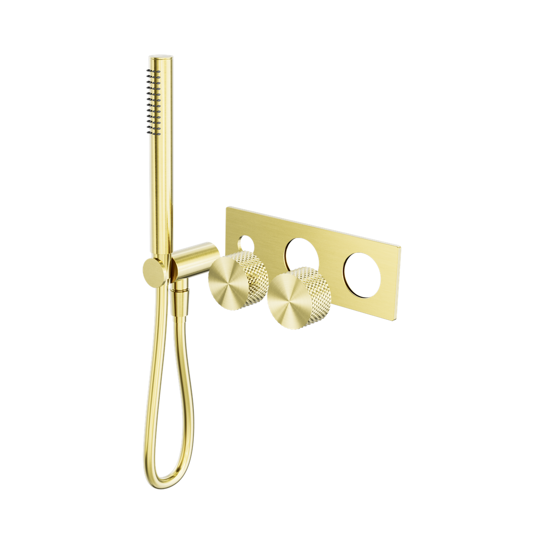 Nero Opal Progressive Shower System Trim Kits Only Brushed Gold