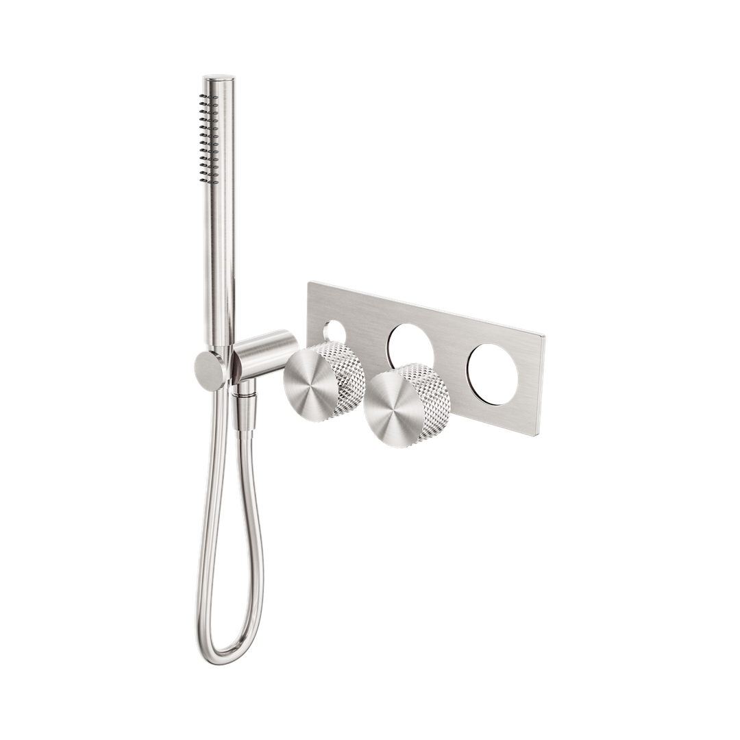 Nero Opal Progressive Shower System Trim Kits Only Brushed Nickel