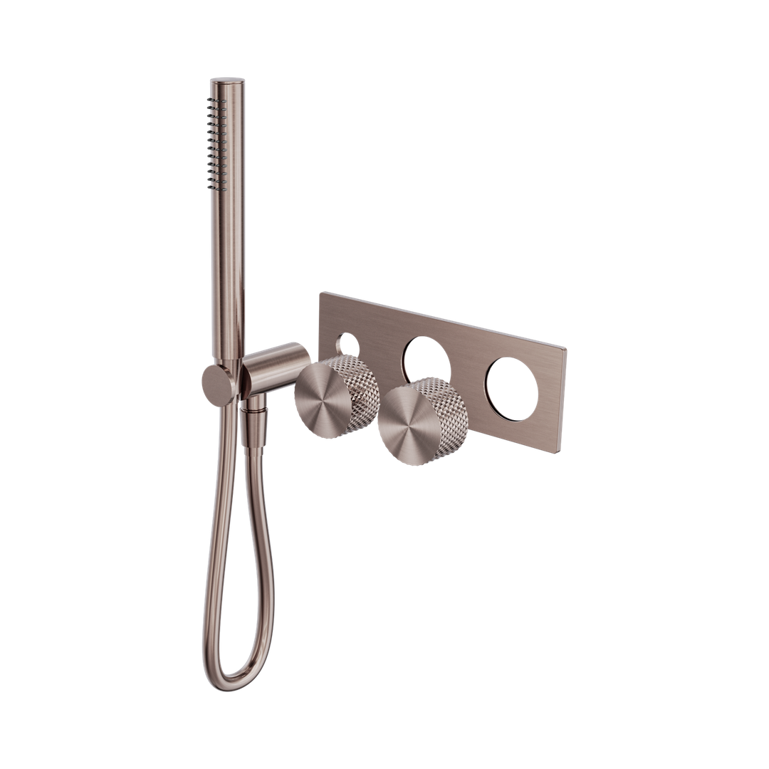 Nero Opal Progressive Shower System Trim Kits Only Brushed Bronze