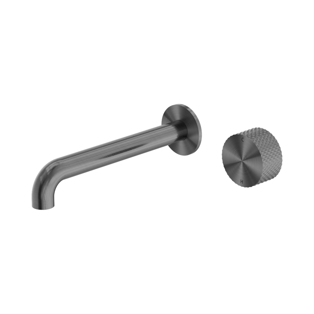 Nero Opal Progressive Wall Basin/Bath Set 120Mm Graphite