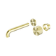 Nero Opal Progressive Wall Basin/Bath Set 230Mm Trim Kits Only Brushed Gold