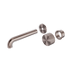 Nero Opal Progressive Wall Basin/Bath Set 260Mm Trim Kits Only Brushed Bronze
