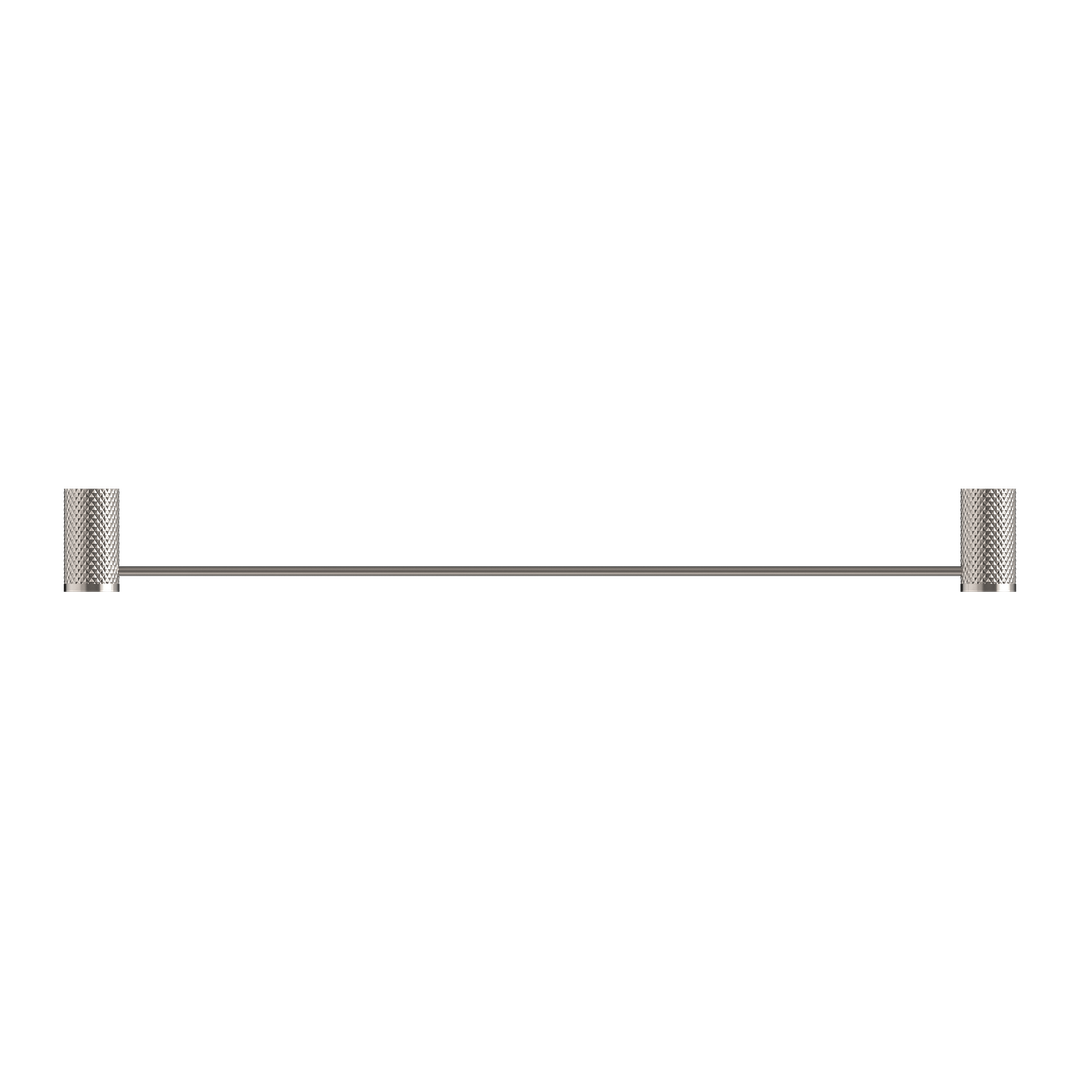 Opal Single Towel Rail Brushed Nickel 600mm