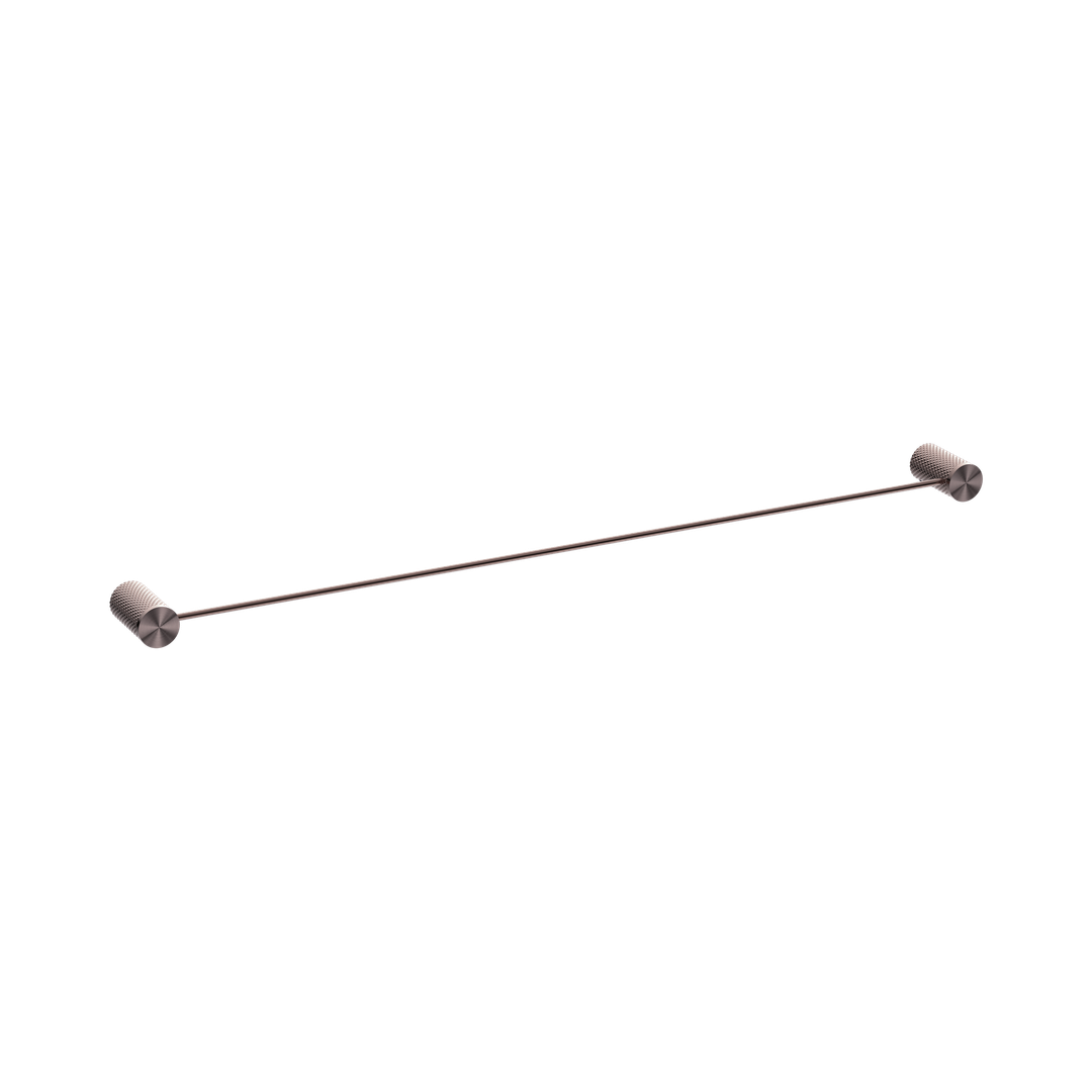 Nero Opal Single Towel Rail 800Mm Brushed Bronze