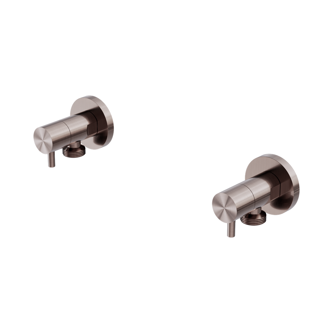Nero Washing Machine Tap Set Brushed Bronze