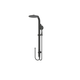 Nero Rain Round Shower Set Double Hose - Matt Black