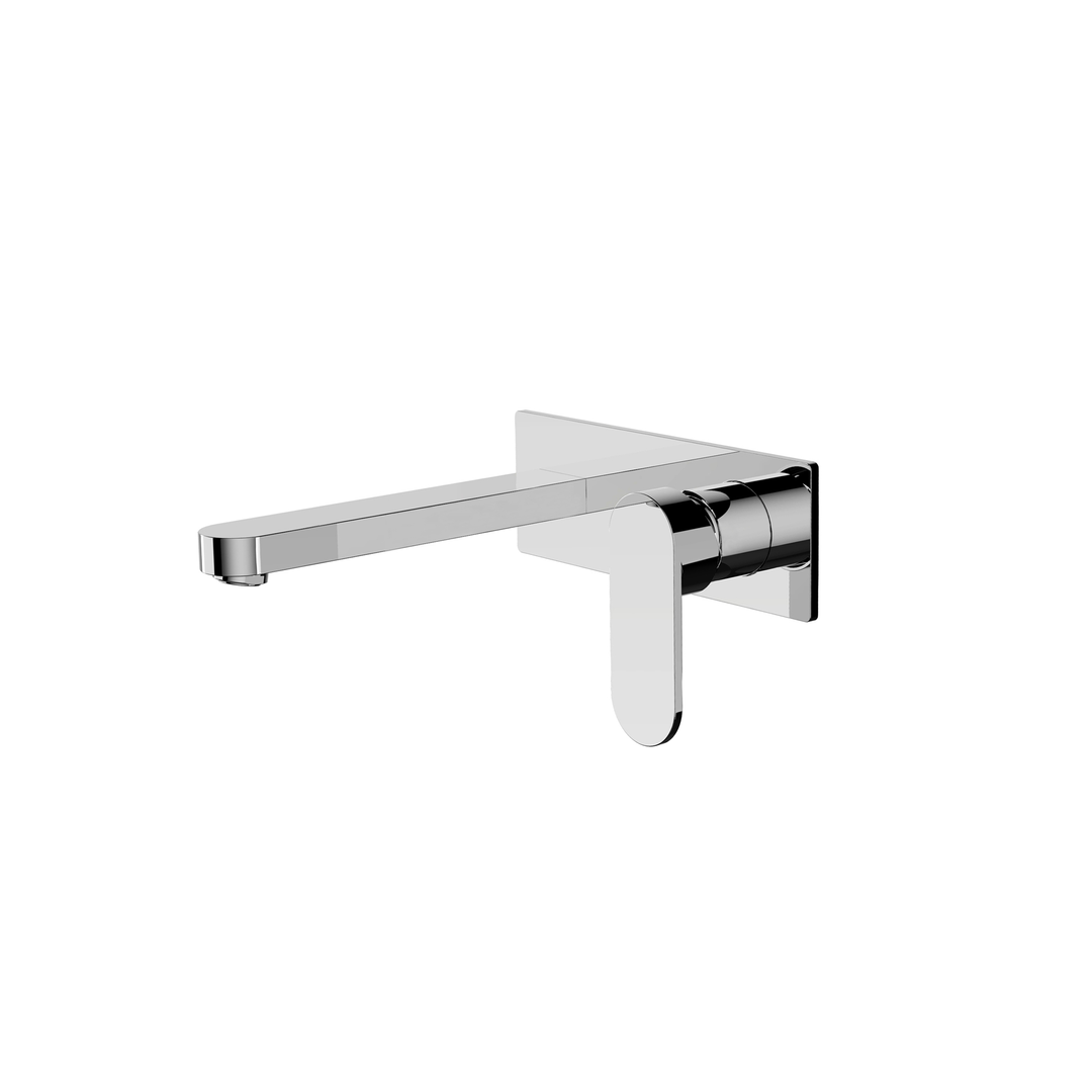 Nero Ecco Wall Basin Mixer - Chrome