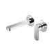 Nero Ecco Wall Basin/Bath Mixer Separate Back Plate Chrome