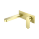 Nero Ecco Wall Basin/Bath Mixer Brushed Gold