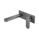 Nero Ecco Wall Basin/Bath Mixer Gun Metal