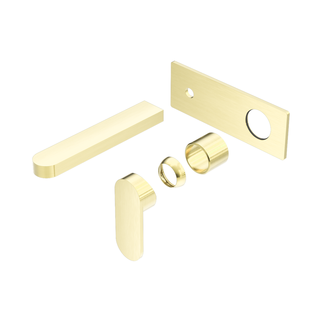 Nero Ecco Wall Basin/Bath Mixer Trim Kits Only Brushed Gold