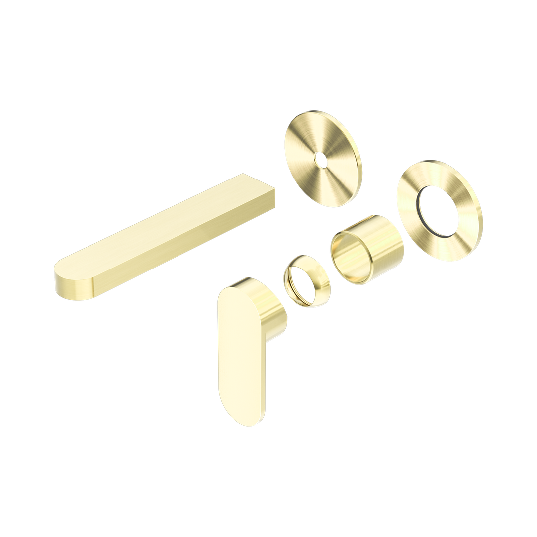 Nero Ecco Wall Basin/Bath Mixer Separate Back Plate Trim Kits Only Brushed Gold