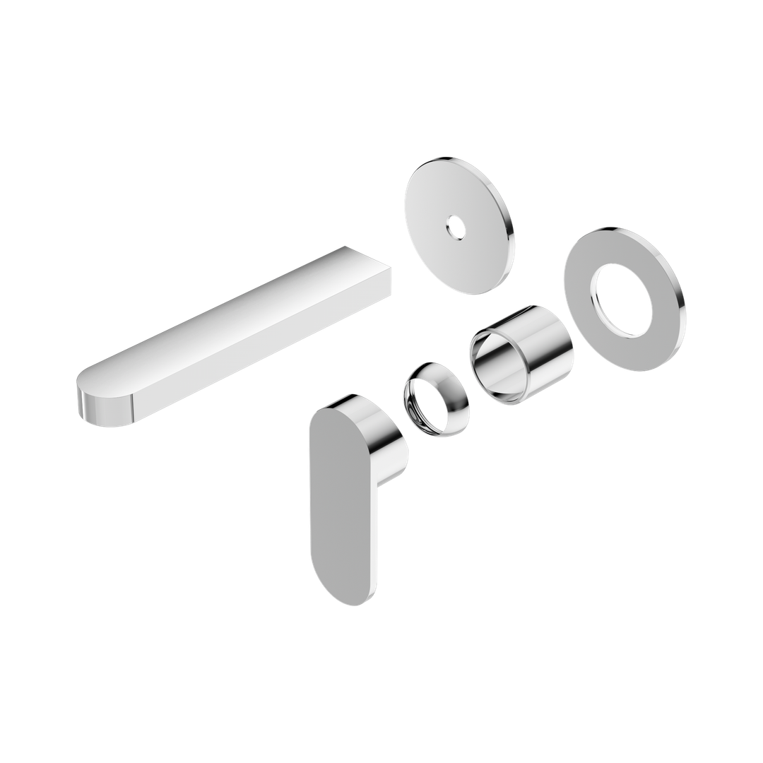 Nero Ecco Wall Basin/Bath Mixer Separate Back Plate Trim Kits Only Chrome
