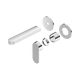 Nero Ecco Wall Basin/Bath Mixer Separate Back Plate Trim Kits Only Chrome