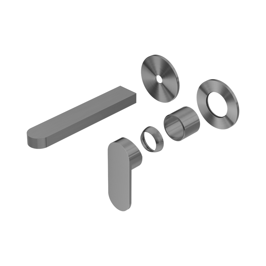 Nero Ecco Wall Basin/Bath Mixer Separate Back Plate Trim Kits Only Gun Metal