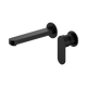 Nero Ecco Wall Basin/Bath Mixer Separate Back Plate 60Mm Matte Black