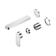 Nero Ecco Wall Basin/Bath Mixer Separate Back Plate 60Mm Trim Kits Only Chrome