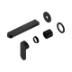 Nero Ecco Wall Basin/Bath Mixer Separate Back Plate 60Mm Trim Kits Only Matte Black