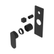 Nero Ecco Shower Mixer With Diverter Trim Kits Only Matte Black