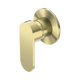 Nero Ecco Shower Mixer 80Mm Round Plate Brushed Gold