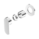 Nero Ecco Shower Mixer 80Mm Round Plate Trim Kits Only Chrome