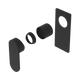 Nero Ecco Shower Mixer Trim Kits Only Matte Black