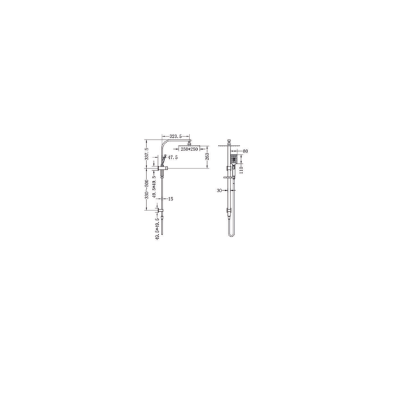 Nero Celia New Shower Set  Matt Black