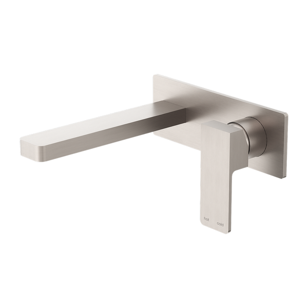Nero Celia Wall Basin Mixer Brushed Nickel