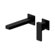 Nero Celia Wall Basin/Bath Mixer Separate Back Plate Matte Black