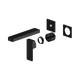 Nero Celia Wall Basin/Bath Mixer Separate Back Plate Trim Kits Only Matte Black