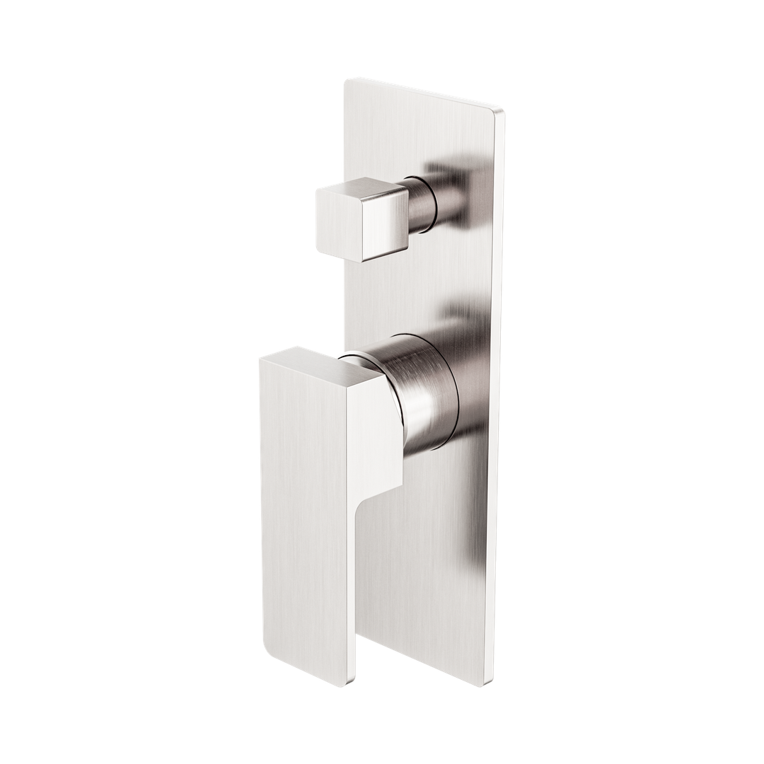 Nero Celia Shower Mixer With Diverter Brushed Nickel