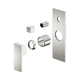 Nero Celia Shower Mixer With Diverter Trim Kits Only Brushed Nickel
