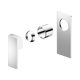 Nero Celia Shower Mixer Rectangular Backplate Trim Kits Only Chrome
