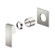 Nero Celia Shower Mixer Trim Kits Only Brushed Nickel