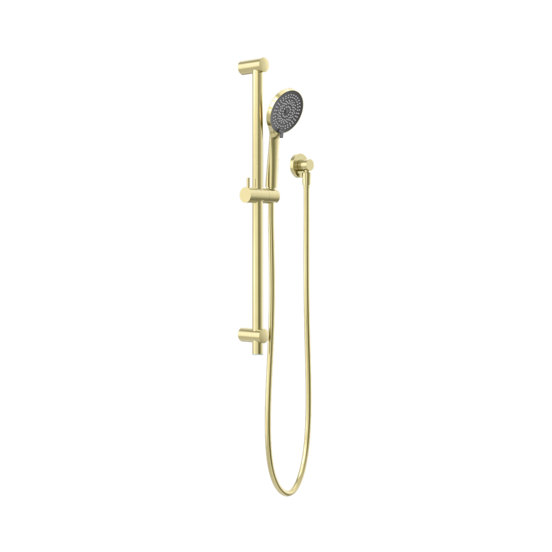 Nero Round Metal Project Shower Rail 4 Star Rating Brushed Gold