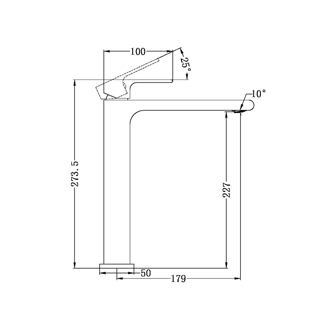 Bianca Tall Basin Mixer Chrome